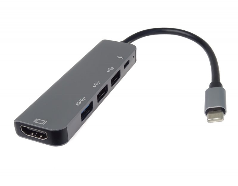 PremiumCord USB-C na HDMI + USB3.0 + 2x USB2.0 + PD(power delivery) adaptér - obrázek č. 3