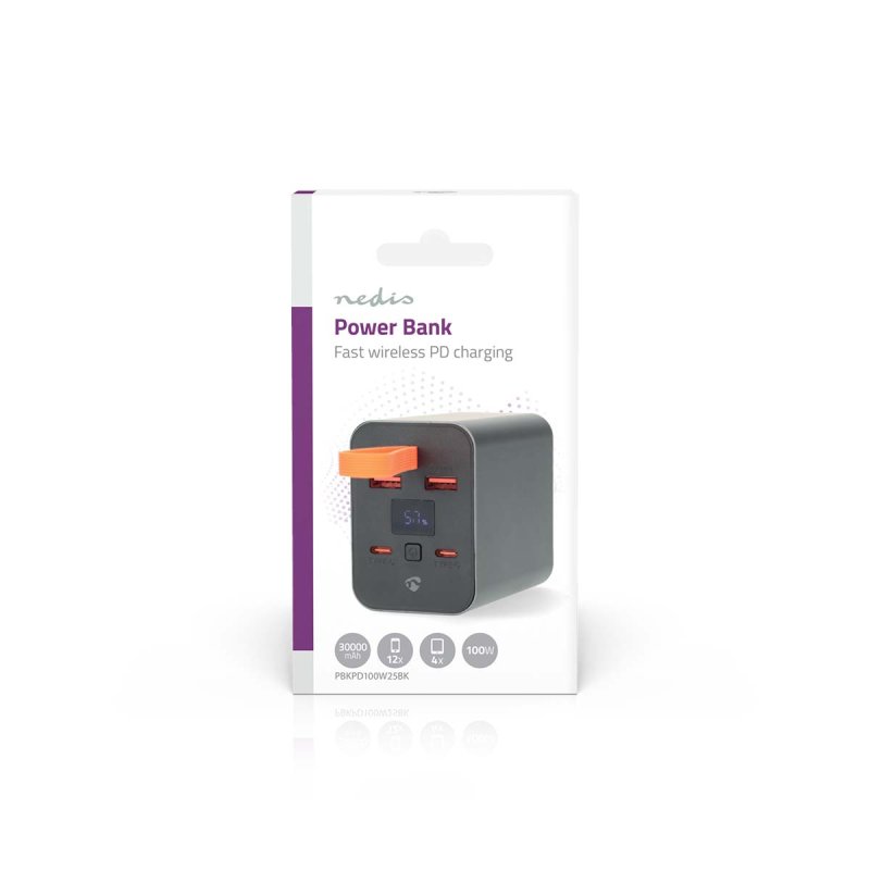 Powerbanka | 30000 mAh | 18 / 100 W  PBKPD100W25BK - obrázek č. 3