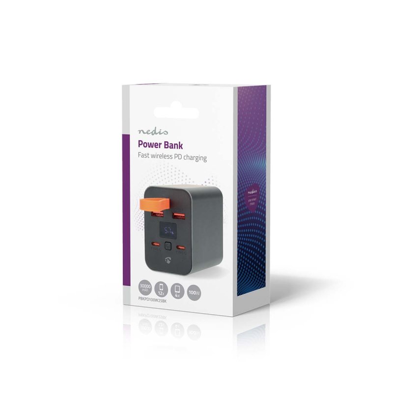Powerbanka | 30000 mAh | 18 / 100 W  PBKPD100W25BK - obrázek č. 4