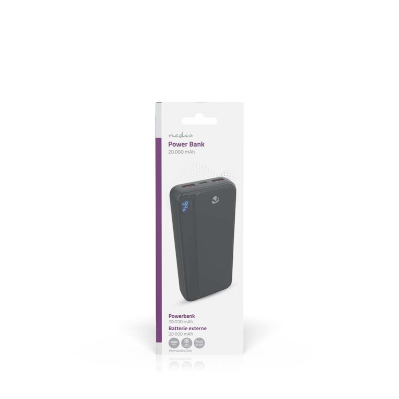Powerbanka | 20000 mAh | 20 W  PBKPD20W225BK - obrázek č. 9