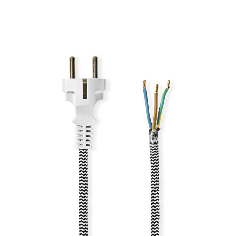 Napájecí kabel | Typ F Zástrčka  PCPF30WT - obrázek č. 1