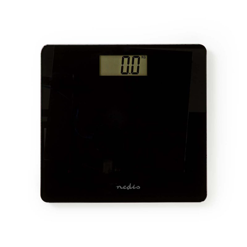 Digitální osobní váha | Digitální | Černá | Tvrzené Sklo | Maximální nosnost: 180 kg - obrázek produktu
