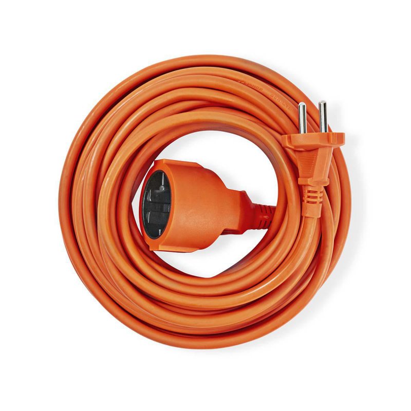 Prodlužovací kabel M - F | CEE 7/17 | CEE 7/4 | 15.0 m | 3680 W | 250 V - 50/60 Hz | Typ uzemnění: Bez Uzemnění | Úhel zásuvky: - obrázek č. 4