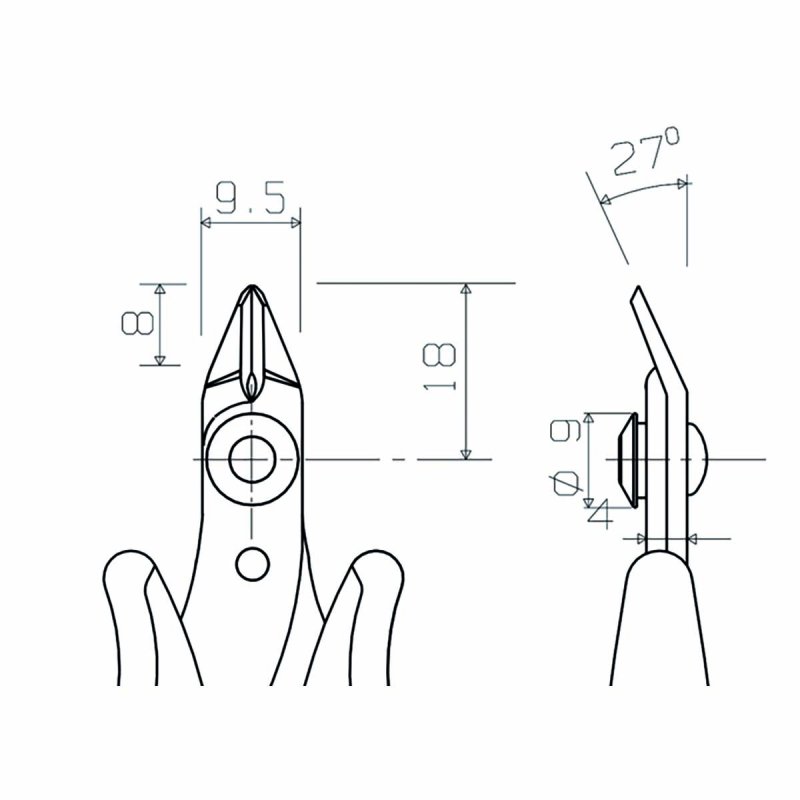 Střihací kleště 118 mm přesné PG-TR20M - obrázek č. 2