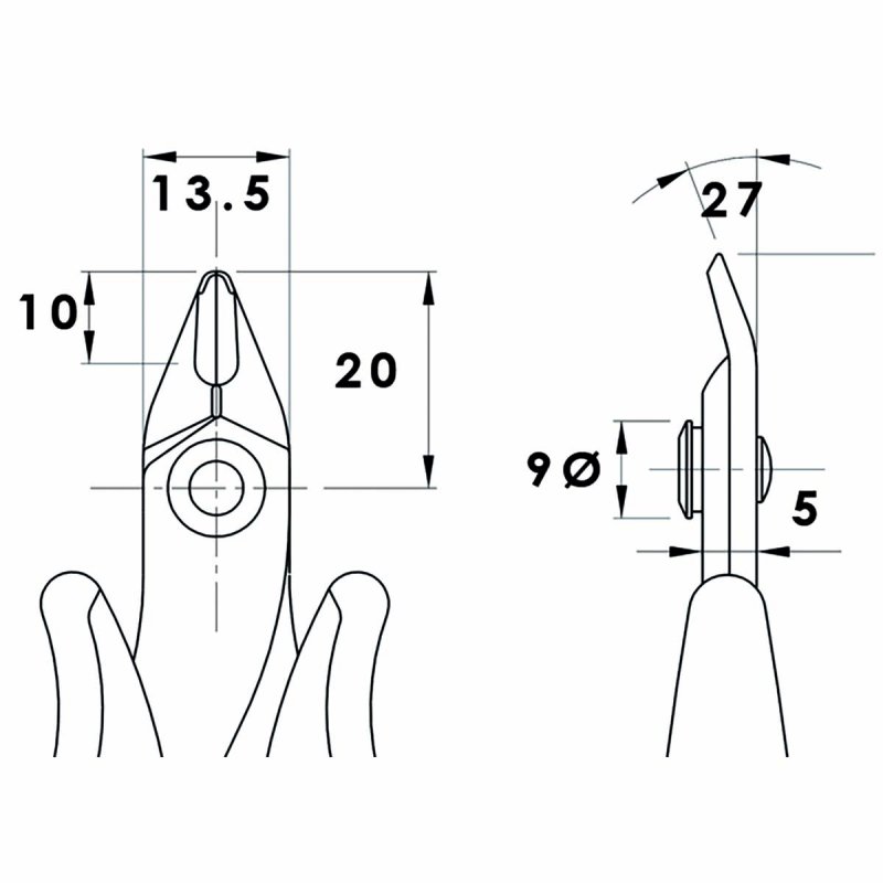 Střihací kleště 128 mm přesné PG-TR25 - obrázek č. 2