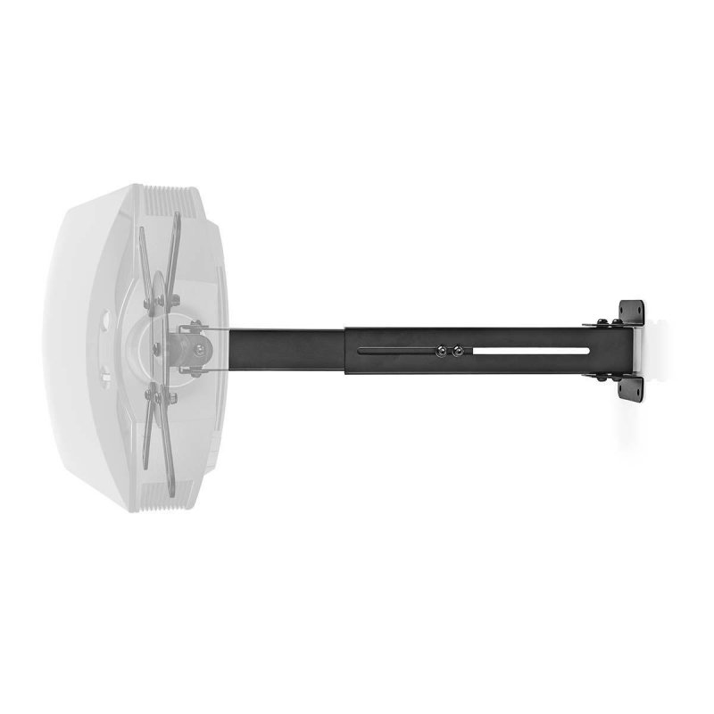 Držák Projektoru | Full Motion | 10 kg | Otočné | Naklápěcí | Ocel | Černá - obrázek č. 8