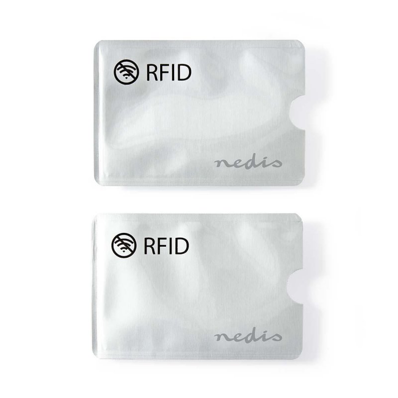 RFID Pouzdro | Ochrana proti: 10 KHz - 5.8 GHz | Vhodné pro 3 karty | 3.36 g | Hliník | Stříbrná - obrázek produktu