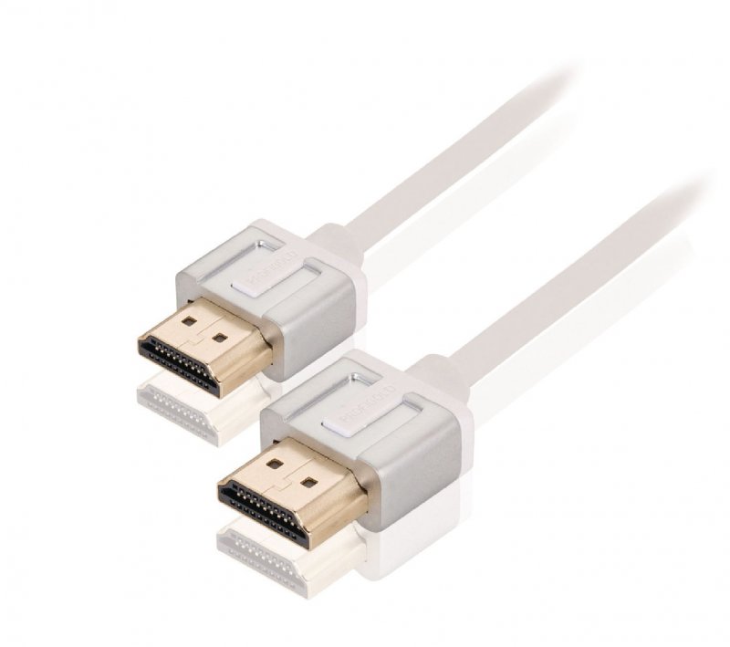 High Speed HDMI Kabel s Ethernetem HDMI Konektor - HDMI Konektor 1.00 m Bílá PROM1211 - obrázek č. 2
