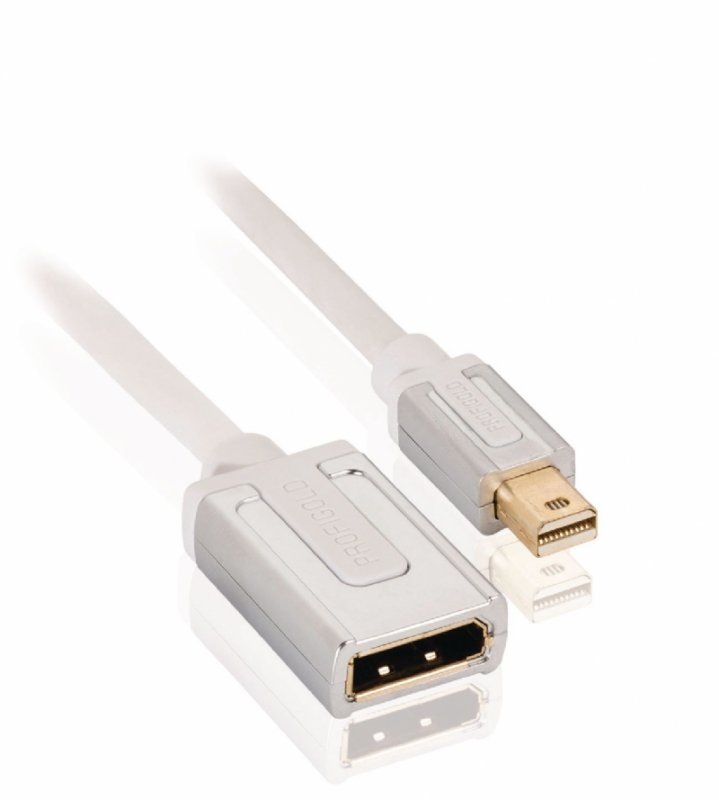 Kabel Mini DisplayPort Mini DisplayPort Zástrčka - IEC-320-C17 0.20 m Bílá PROM221 - obrázek č. 3