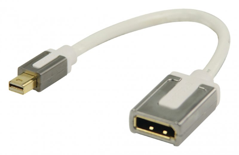 Kabel Mini DisplayPort Mini DisplayPort Zástrčka - IEC-320-C17 0.20 m Bílá PROM221 - obrázek č. 1