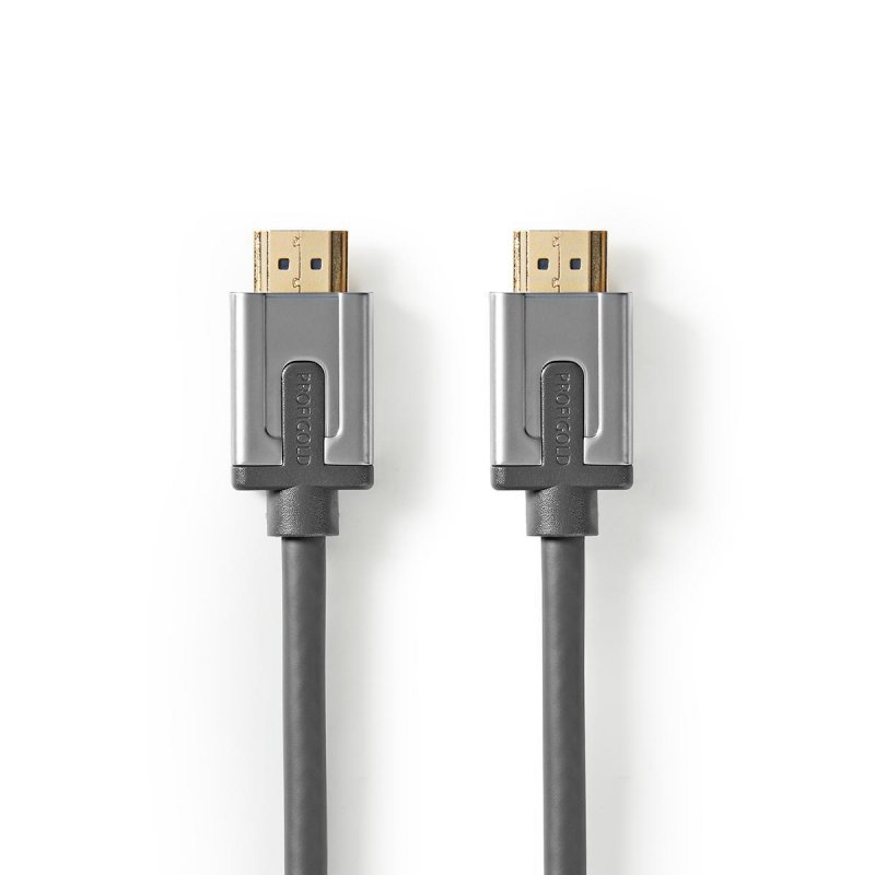 Ultra Vysokorychlostní Kabel HDMI s Podporou Ethernetu | HDMI Konektor - HDMI Konektor | 1 m | Antracitový - obrázek č. 1