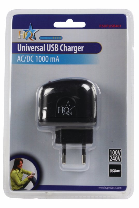 Nabíječka 1-Výstup 1.0 A 1.0 A USB Černá - obrázek č. 3