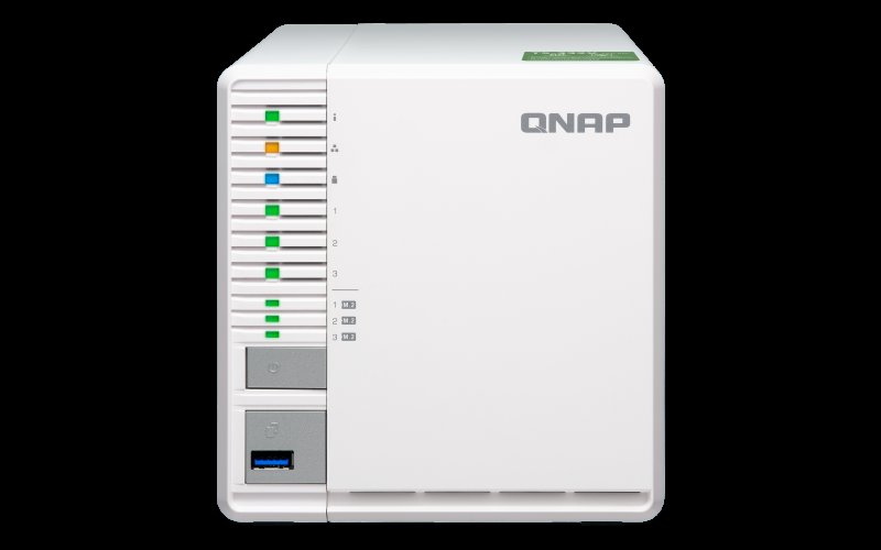 QNAP TS-332X-2G (1,7GHz /  2GB RAM /  3x SATA /  3x M.2 SSD slot /  1x 10GbE SFP+ /  2x GbE /  3x USB 3.0) - obrázek produktu
