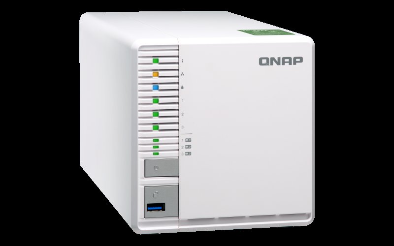 QNAP TS-332X-2G (1,7GHz /  2GB RAM /  3x SATA /  3x M.2 SSD slot /  1x 10GbE SFP+ /  2x GbE /  3x USB 3.0) - obrázek č. 1