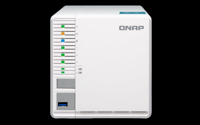 QNAP TS-351-2G (2,58GHz /  2GB RAM /  3x SATA /  2x M.2 NVMe sloty /  HDMI 1.4a /  1x GbE /  3x USB porty) - obrázek produktu