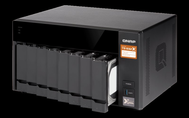 QNAP TS-832X-8G (1,7GHz /  8GB RAM /  8x SATA /  2x GbE/  2x 10GbE SFP+ /  2x PCIe slot /  3x USB 3.0) - obrázek č. 1