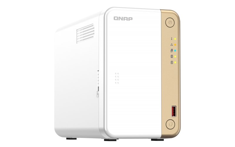 QNAP TS-262-4G (2core 2,9GHz, 4GB RAM, 2x SATA, 2x M.2 NVMe, 1x PCIe, 1x 2,5GbE, 1x HDMI 4K, 4x USB) - obrázek č. 1