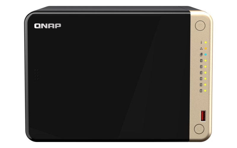 QNAP TS-664-8G (4core 2,9GHz, 8GB RAM, 6xSATA, 2x M.2 NVMe slot, 1xPCIe, 1xHDMI 4K, 2x2,5GbE, 4xUSB) - obrázek produktu