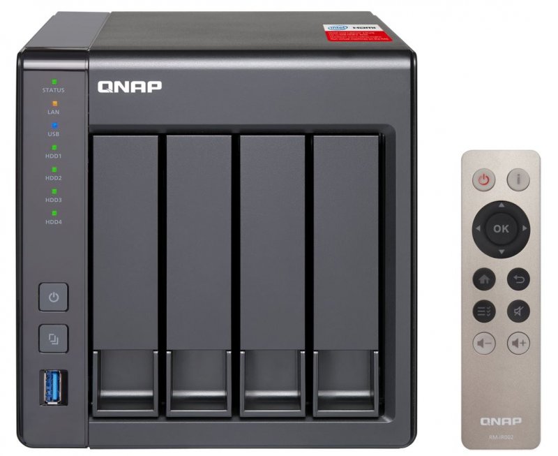 QNAP TS-451+-8G (2,42GHz /  8GB RAM /  4x SATA/  2x GbE /  1x HDMI /  2x USB 2.0 /  2x USB 3.0) - obrázek č. 1