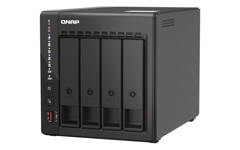 QNAP TS-453E-8G (4core 2,6GHz, 8GB RAM, 4x SATA, 2x M.2 NVMe slot, 2x HDMI 4K, 2x 2,5GbE, 4x USB) - obrázek č. 6