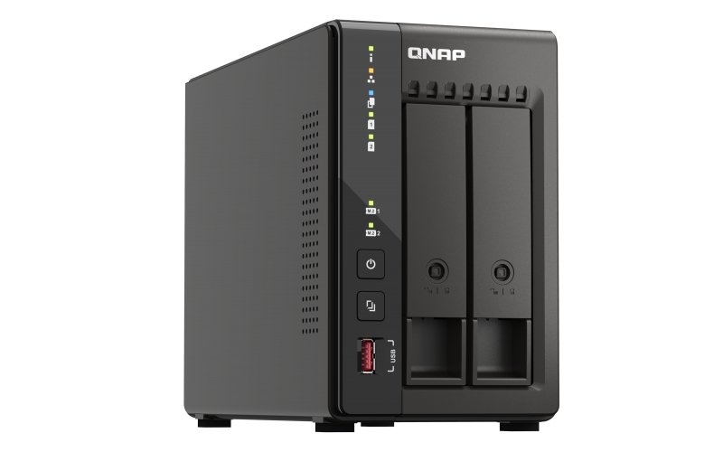 QNAP TS-253E-8G (4core 2,6GHz, 8GB RAM, 2x SATA, 2x M.2 NVMe slot, 2x HDMI 4K, 2x 2,5GbE, 4x USB) - obrázek č. 3