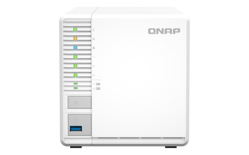 QNAP TS-364-8G (4core 2,9GHz, 8GB RAM, 3x SATA, 2x M.2 NVMe sloty, 3x USB, 1x 2,5GbE, 1x HDMI 1.4b) - obrázek produktu