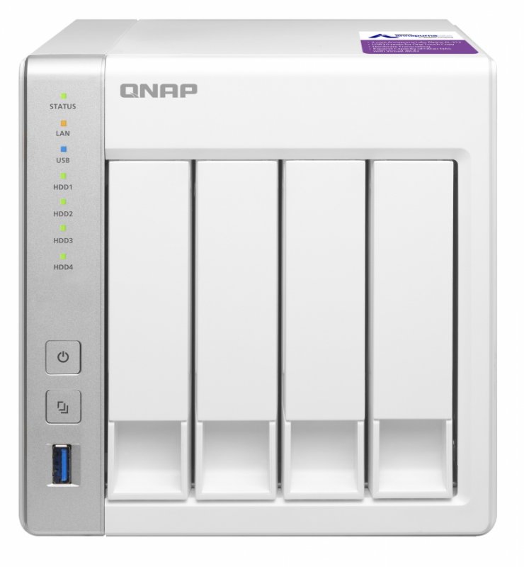 QNAP TS-431P (1,7GHz /  1GB RAM /  4x SATA /  2x GbE /  3x USB 3.0) - obrázek produktu