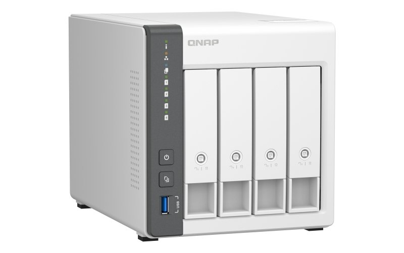 QNAP TS-433-4G (ARM 4core 2,0GHz, 4GB RAM, 4x SATA, 1x GbE, 1x 2,5GbE, 2x USB 2.0, 1x USB 3.2) - obrázek č. 2