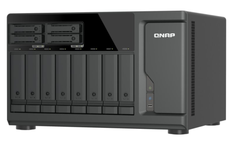 QNAP TVS-h1277AX-R5-16G (AMD Ryzen 5, 16GB DDR5 RAM, 8x 3,5"+ 4x 2,5", 3x PCIe, 2x 2,5GbE, 2x 10GbE) - obrázek č. 1