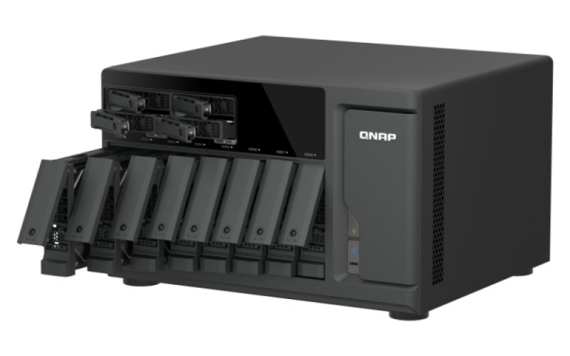 QNAP TVS-h1277AX-R5-16G (AMD Ryzen 5, 16GB DDR5 RAM, 8x 3,5"+ 4x 2,5", 3x PCIe, 2x 2,5GbE, 2x 10GbE) - obrázek č. 4