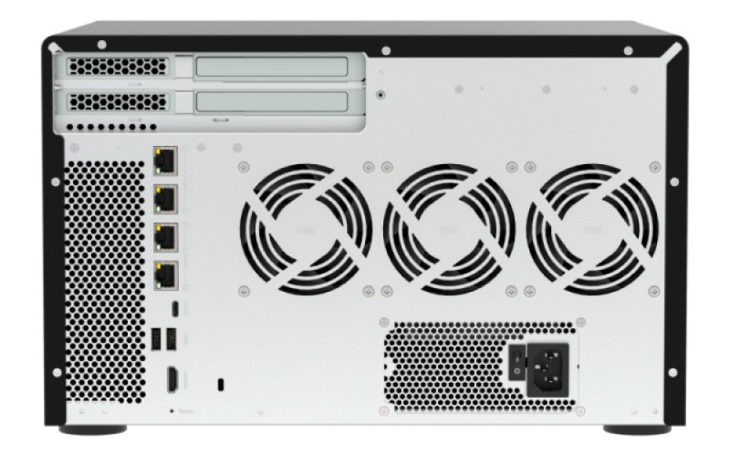 QNAP TVS-h1277AX-R5-16G (AMD Ryzen 5, 16GB DDR5 RAM, 8x 3,5"+ 4x 2,5", 3x PCIe, 2x 2,5GbE, 2x 10GbE) - obrázek č. 5