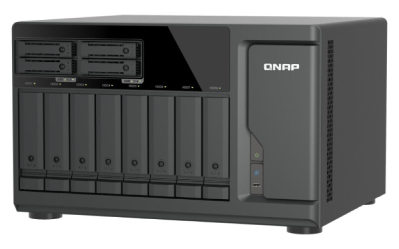 QNAP TVS-h1277AX-R5-16G (AMD Ryzen 5, 16GB DDR5 RAM, 8x 3,5"+ 4x 2,5", 3x PCIe, 2x 2,5GbE, 2x 10GbE) - obrázek č. 3
