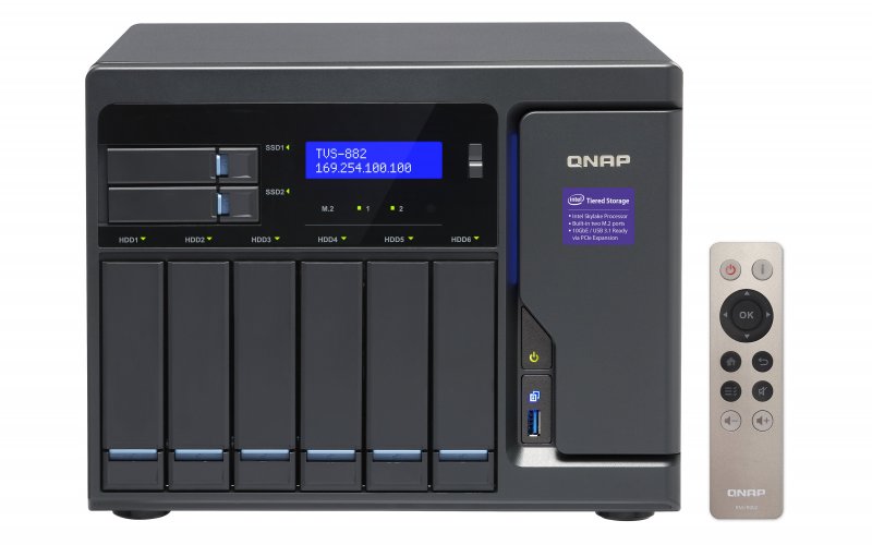 QNAP TVS-882-i3-8G (3,7G/ 8GB RAM/ 8xSATA/ 3xHDMI) - obrázek č. 4