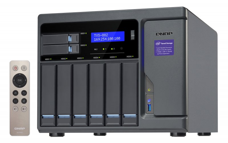 QNAP TVS-882-i3-8G (3,7G/ 8GB RAM/ 8xSATA/ 3xHDMI) - obrázek č. 1