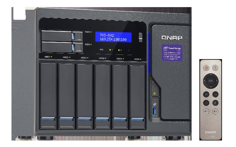 QNAP TVS-882-i5-16G (3,6G/ 16GB RAM/ 8xSATA/ 3xHDMI) - obrázek produktu
