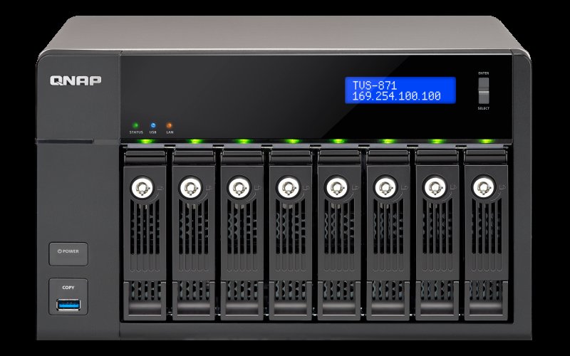 QNAP TVS-871-i7-16G (3,2G/ 16GB RAM/ 8xSATA) - obrázek produktu