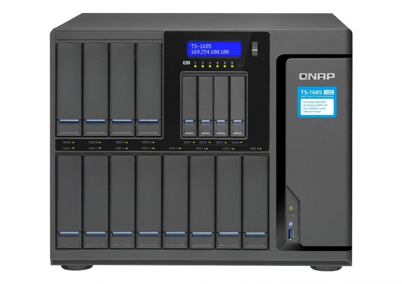 QNAP TS-1685-D1521-8G(2,4G/ 8GB RAM/ 16xSATA) - obrázek produktu