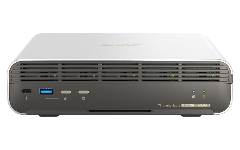 QNAP TBS-h574TX-i5-16G (12core, 16GB RAM, 5x E1.S/ M.2 slot, 1x 2,5GbE, 1x 10GbE, 2x Thunderbolt 4) - obrázek produktu