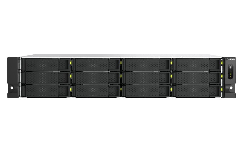 QNAP TS-h1465U-RP-8G (Intel 4core, ZFS, 8GB DDR5 RAM, 12x SATA + 2x E1.S, 1x PCIe, 2x 2,5GbE) - obrázek č. 2