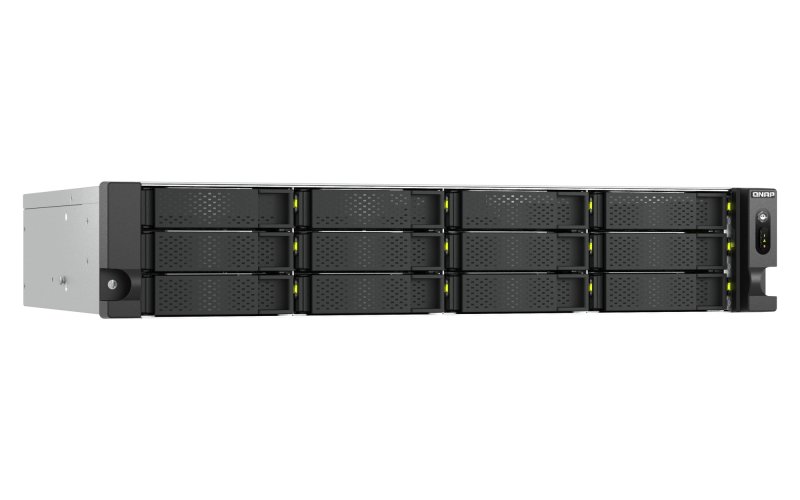 QNAP TS-h1465U-RP-8G (Intel 4core, ZFS, 8GB DDR5 RAM, 12x SATA + 2x E1.S, 1x PCIe, 2x 2,5GbE) - obrázek č. 3