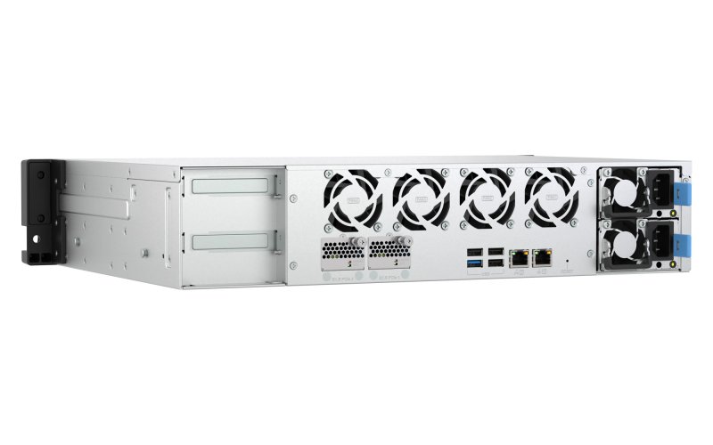 QNAP TS-h1065eU-RP-8G (Intel 4core, ZFS, 8GB DDR5 RAM, 8x SATA + 2x E1.S, 1x PCIe, 2x 2,5GbE) - obrázek č. 1