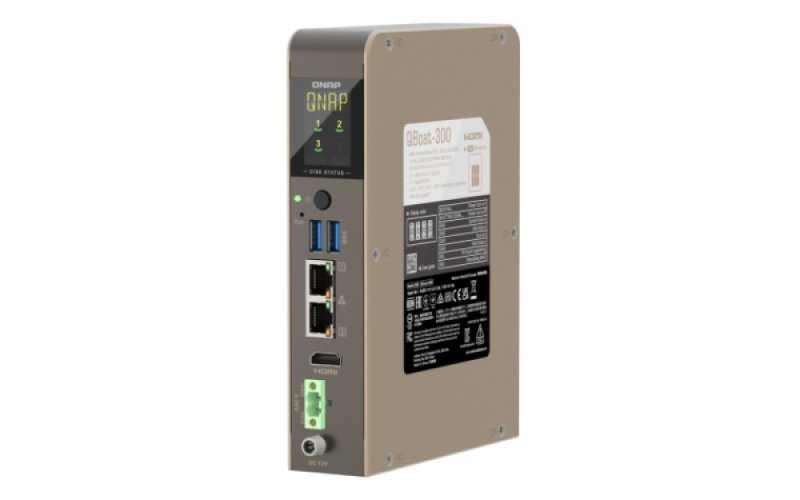 QNAP QBoat-300 (průmyslový NAS, 4core ARM, 4GB RAM, 3x M.2 slot, 2x 1GbE, 2x USB 3.2, 1x HDMI) - obrázek č. 2