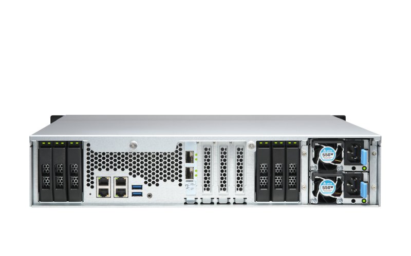 QNAP TS-h1886XU-RP-R2-D1622-16G (Xeon 3,2GHz, ZFS, 16GB ECC RAM, 12x3,5"+6x2,5", 4xGbE,2x10GbE SFP+) - obrázek č. 1