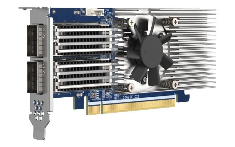 QNAP rozšiřující karta QXG-100G2SF-CX6 (2x 100Gb QSFP28 porty) PCIe karta, PCIe Gen4 x16 - obrázek č. 4