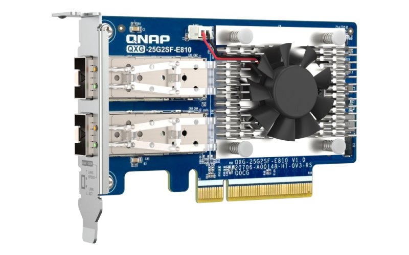 QNAP QXG-25G2SF-E810 - 2x 25GbE SFP28,PCIe Gen3 x8 - obrázek č. 1
