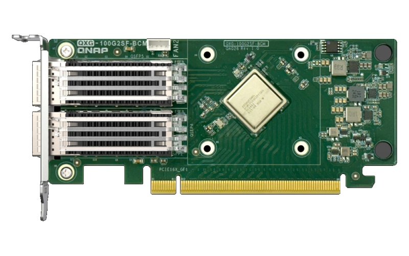 QNAP QXG-100G2SF-BCM Dual port per 100GbE Network adapter, 2 x QSFP28 - obrázek č. 3