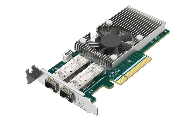 QNAP QXG-25G2SF-BCM Dual port per 25GbE Network adapter, 2 x SFP28, Broadcom 57504 controller - obrázek č. 3