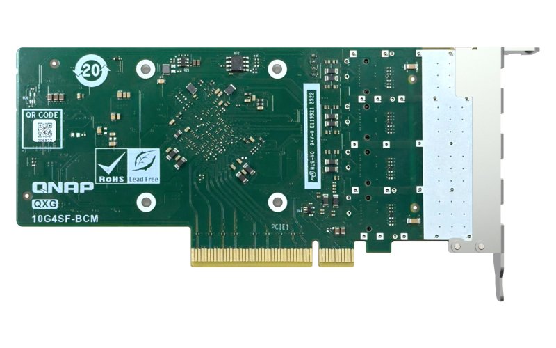 QNAP QXG-10G4SF-BCM, 4x10GbE SFP+, PCIe 4.0 x8 - obrázek č. 2