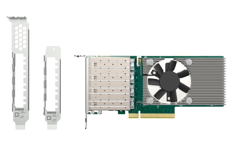 QNAP QXG-10G4SF-BCM, 4x10GbE SFP+, PCIe 4.0 x8 - obrázek č. 4
