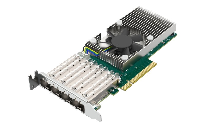 QNAP QXG-25G4SF-BCM, 4x25GbE SFP28, PCIe 4.0x8 - obrázek č. 1
